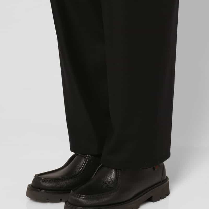 OVERCOAT OVERCOAT＜オーバーコート＞ バーニーズ　ニューヨーク限定ウールフランネル素材イージーパンツ BLACK