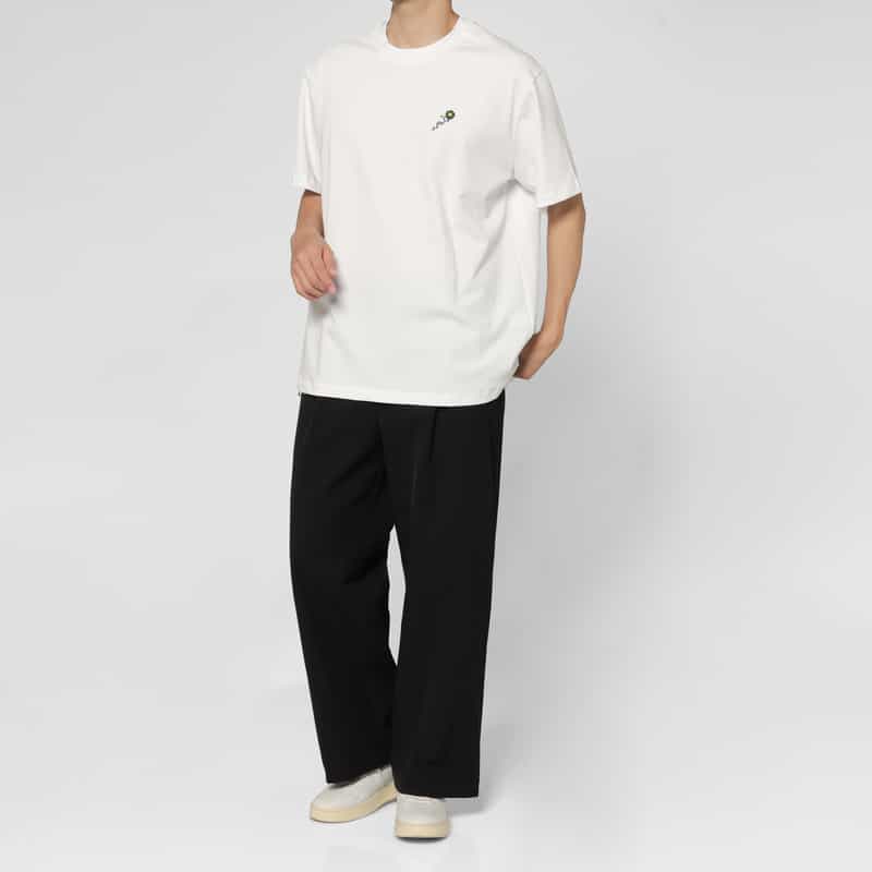 VOWELS VOWELS＜バウルズ＞ グラフィックロゴ入りTシャツ WHITE