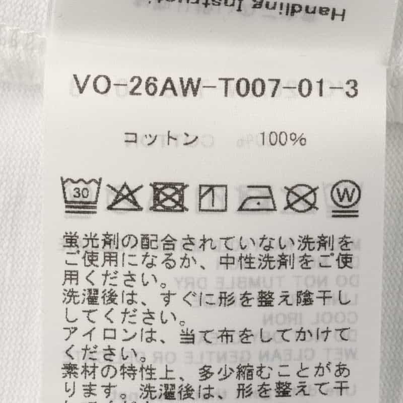 VOWELS VOWELS＜バウルズ＞ グラフィックロゴ入りTシャツ WHITE