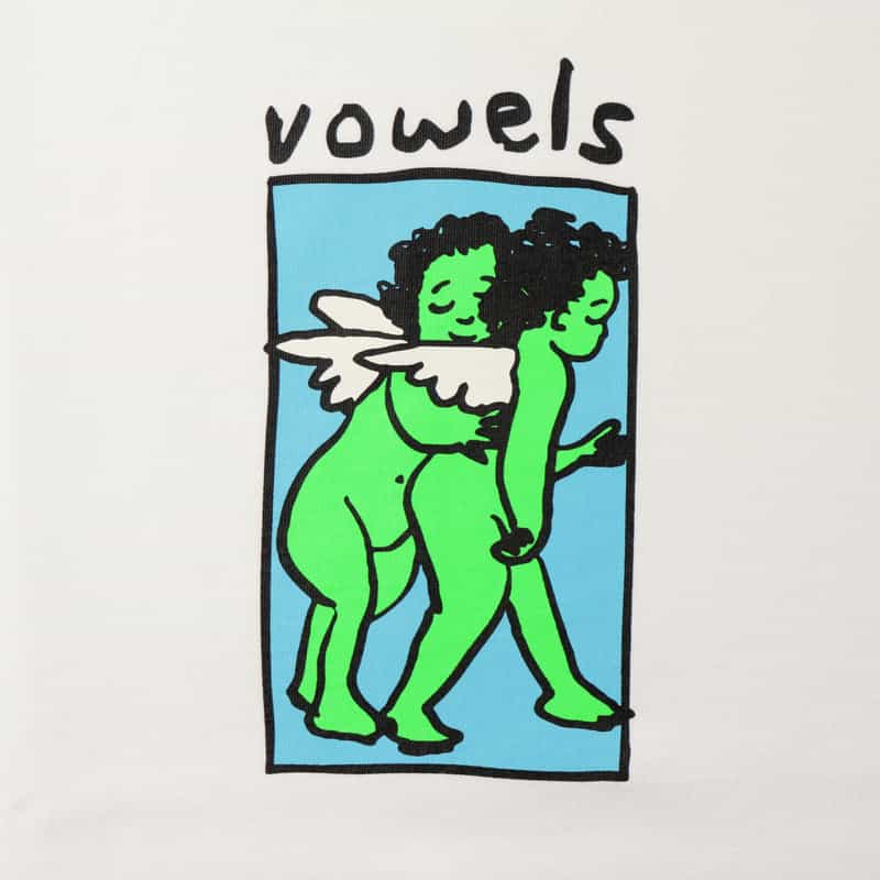 VOWELS VOWELS＜バウルズ＞ グラフィックTシャツ WHITE