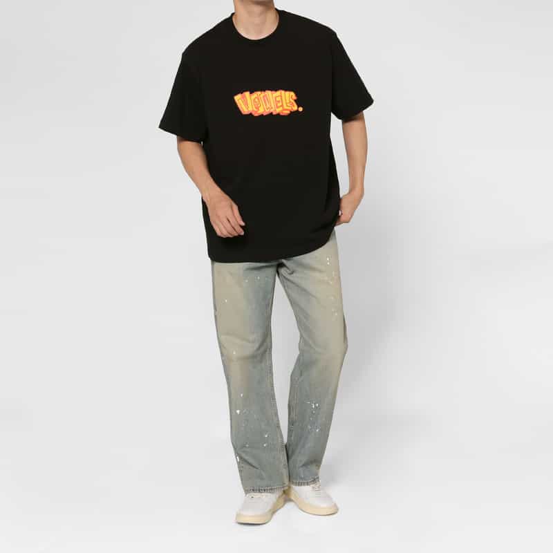 VOWELS VOWELS＜バウルズ＞ ロゴ入りTシャツ BLACK