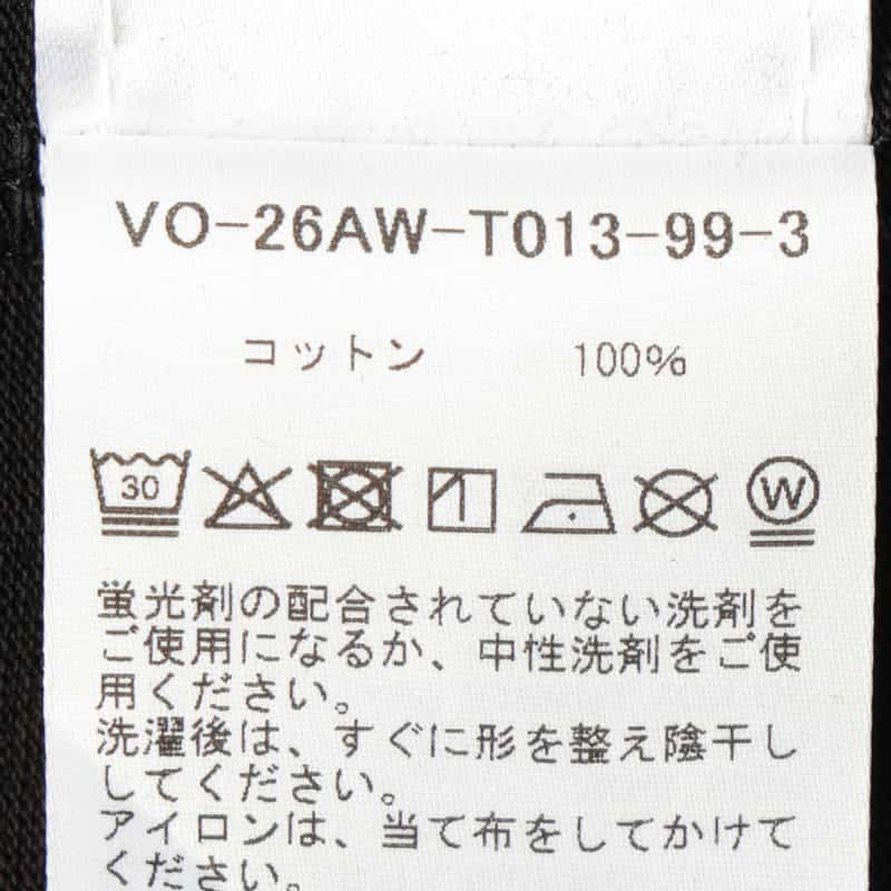 VOWELS VOWELS＜バウルズ＞ ロゴ入りTシャツ BLACK