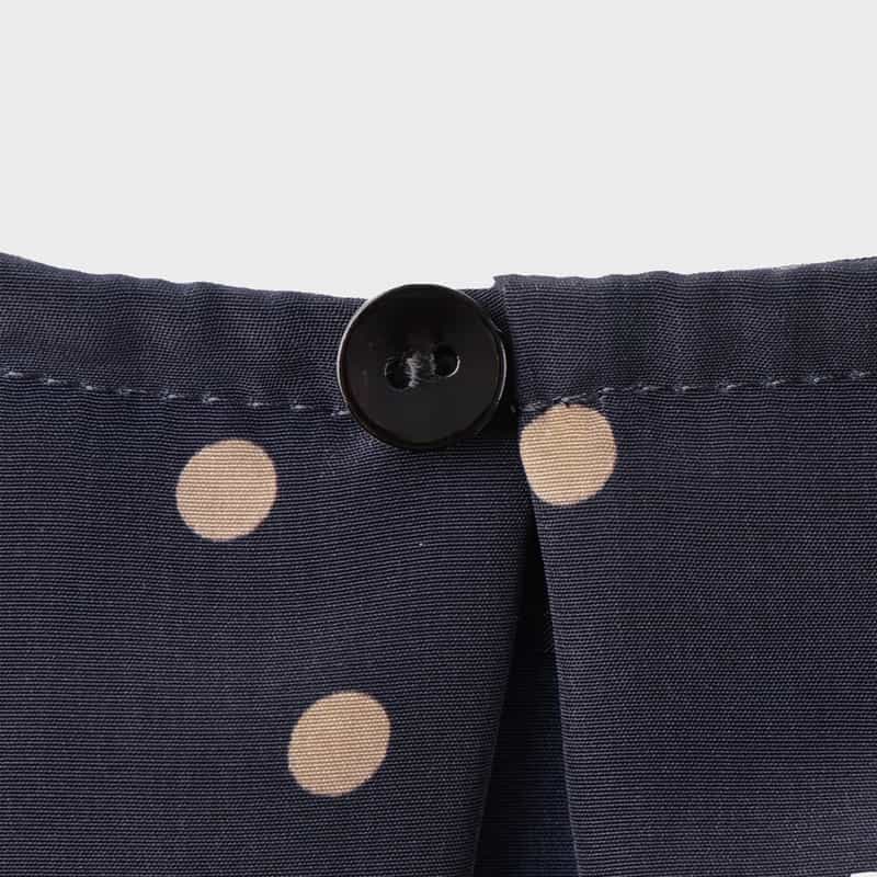 BARNEYS NEW YORK セットアップ ウォッシャブル ランダムドット柄ノースリーブブラウス NAVY