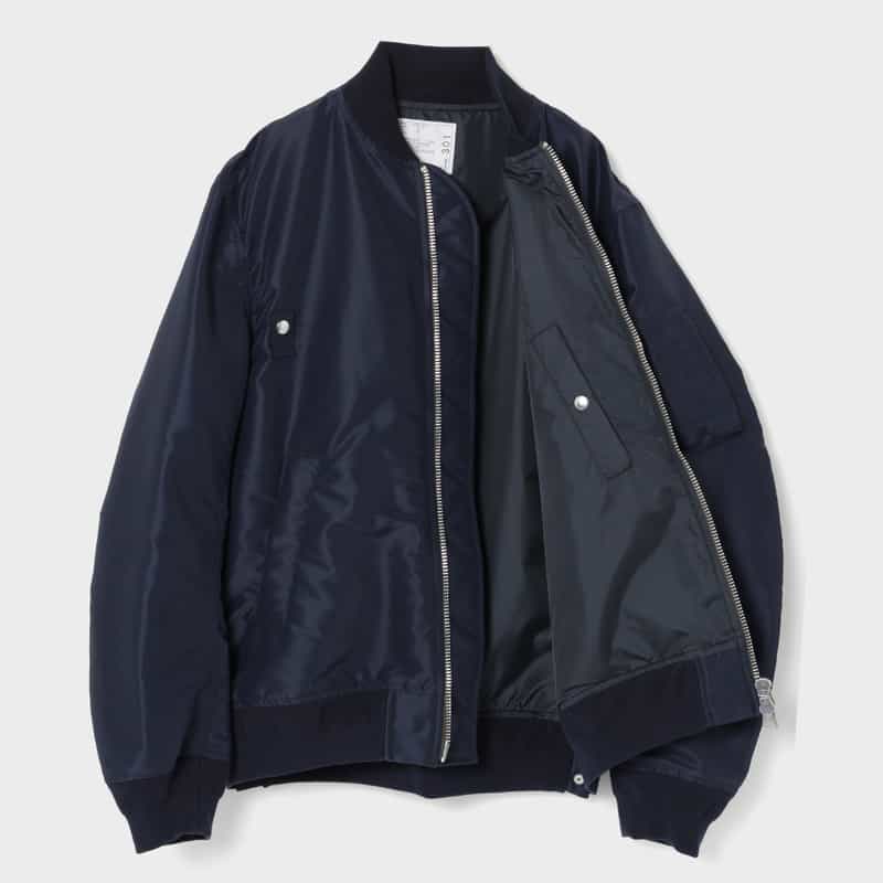 SACAI SACAI＜サカイ＞ ナイロンツイルブルゾン NAVY