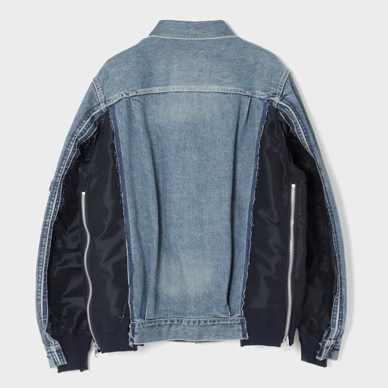 SACAI SACAI＜サカイ＞ コンビネーション デニムジャケット LIGHT BLUE