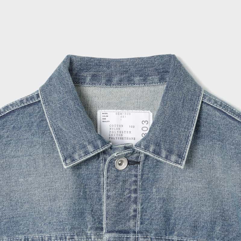 SACAI SACAI＜サカイ＞ コンビネーション デニムジャケット LIGHT BLUE