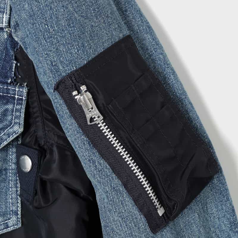 SACAI SACAI＜サカイ＞ コンビネーション デニムジャケット LIGHT BLUE