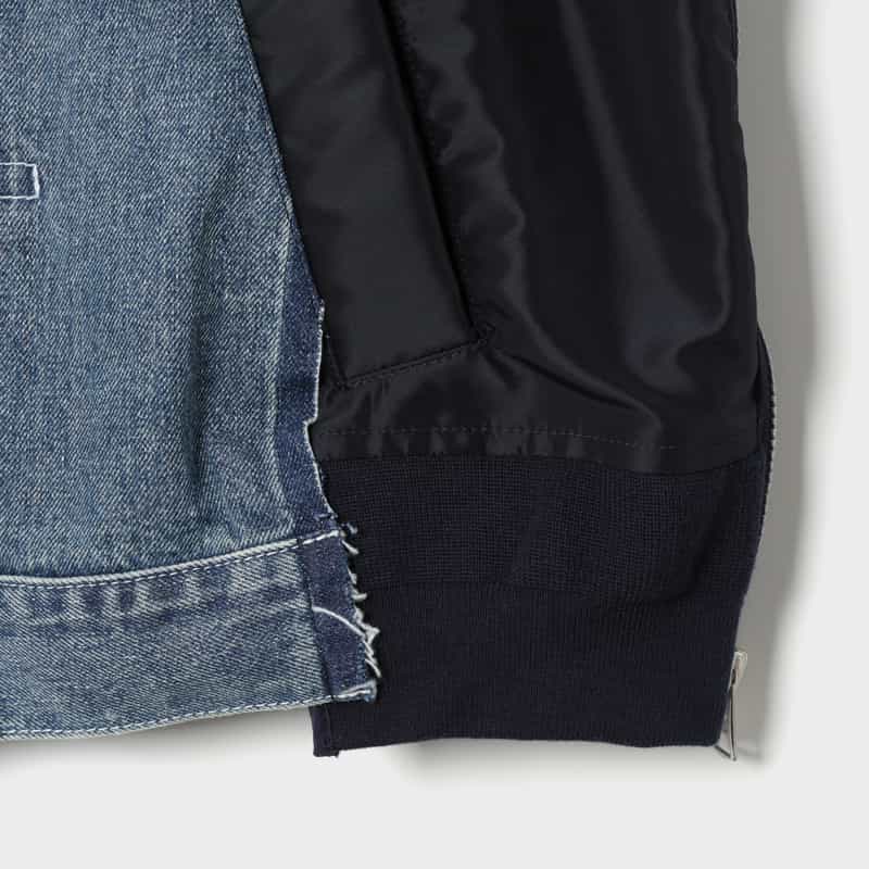 SACAI SACAI＜サカイ＞ コンビネーション デニムジャケット LIGHT BLUE