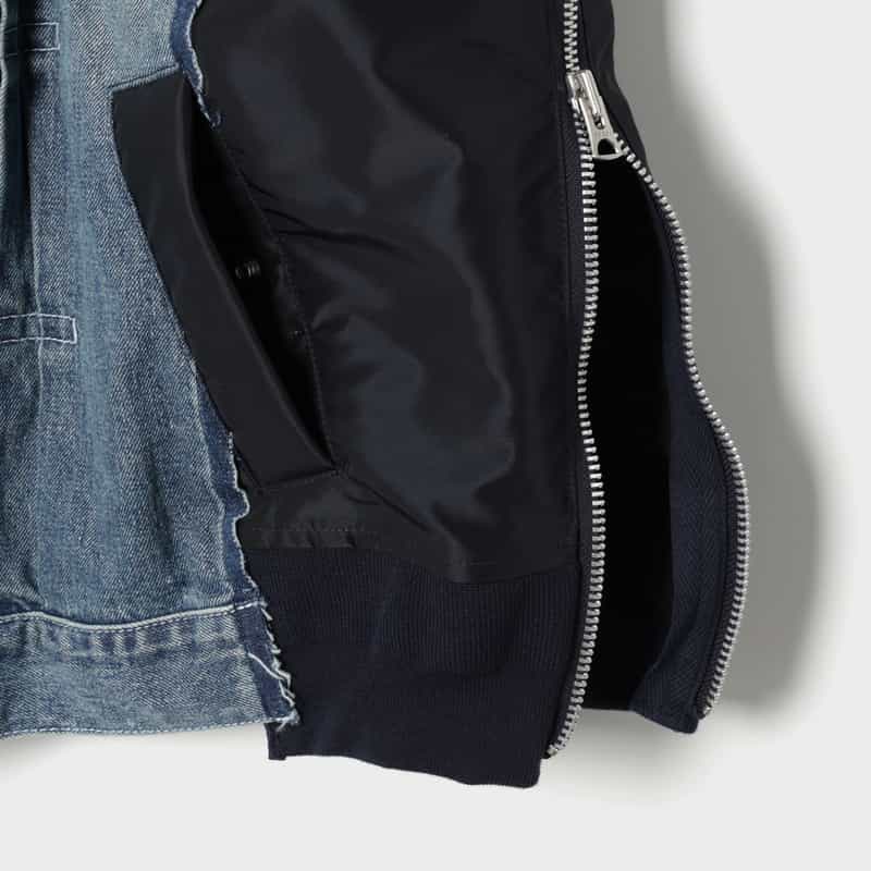 SACAI SACAI＜サカイ＞ コンビネーション デニムジャケット LIGHT BLUE