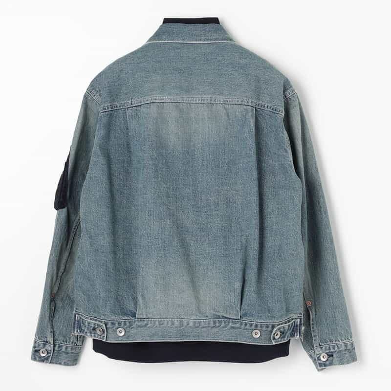 SACAI SACAI＜サカイ＞ コンビネーション デニムジャケット LIGHT BLUE