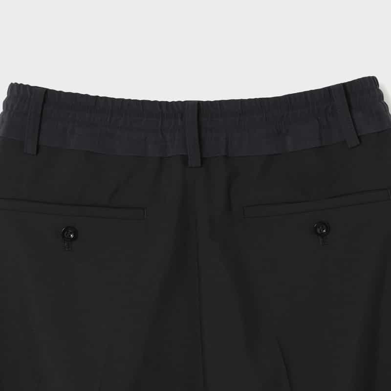 SACAI SACAI＜サカイ＞ スーチングパンツ BLACK