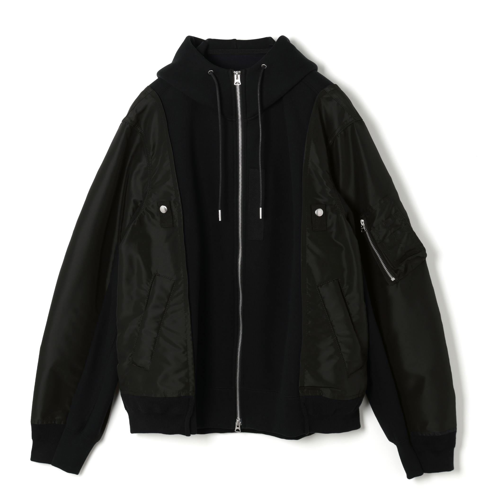 SACAI＜サカイ＞ コンビネーション ジップアップパーカー
