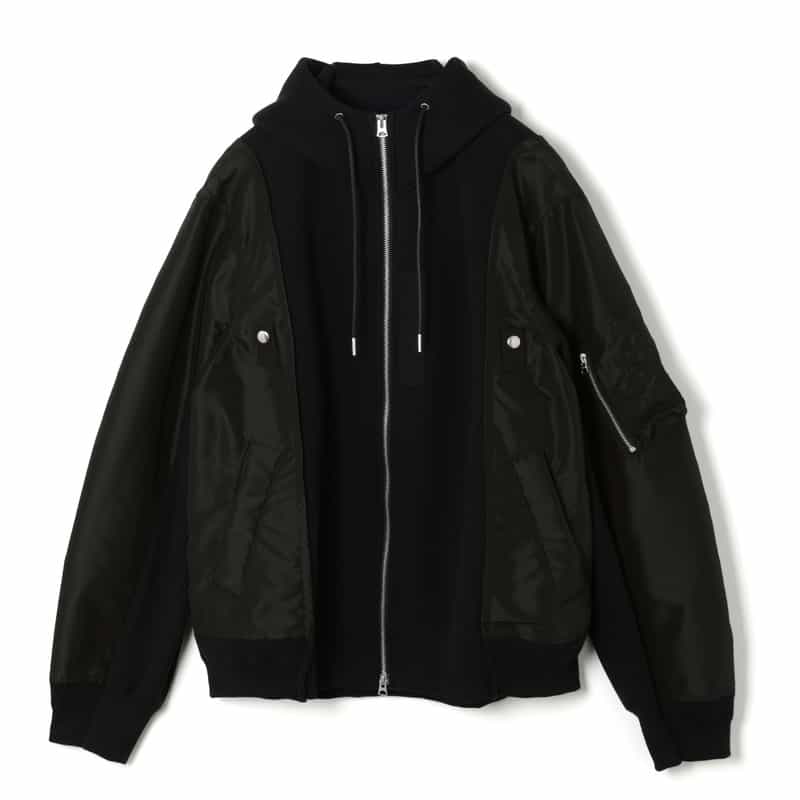 SACAI＜サカイ＞ コンビネーション ジップアップパーカー