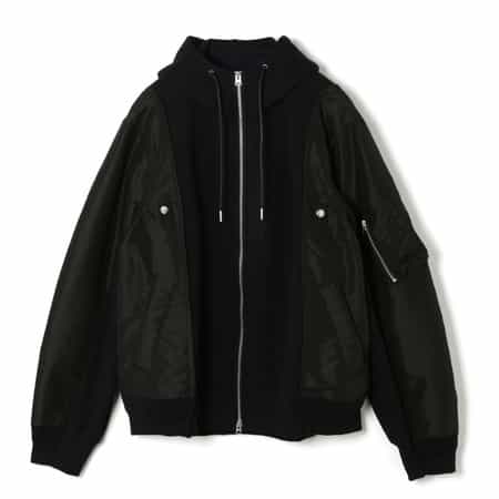 SACAI＜サカイ＞ コンビネーション ジップアップパーカー
