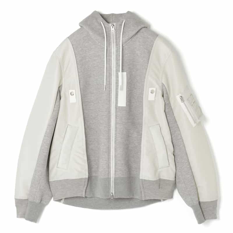 SACAI＜サカイ＞ コンビネーション ジップアップパーカー