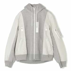 SACAI＜サカイ＞ コンビネーション ジップアップパーカー