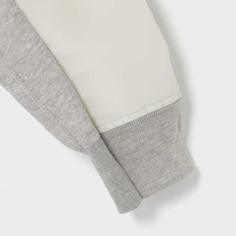 SACAI SACAI＜サカイ＞ コンビネーション ジップアップパーカー LIGHT GRAY
