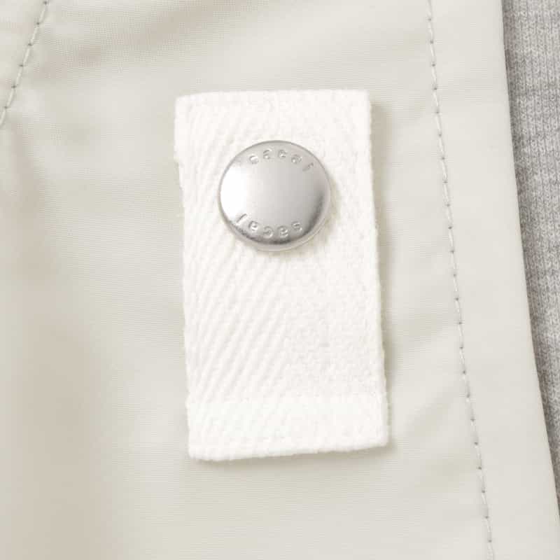 SACAI SACAI＜サカイ＞ コンビネーション ジップアップパーカー LIGHT GRAY