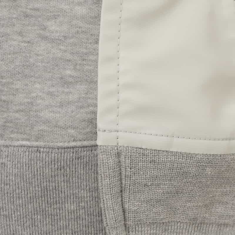 SACAI SACAI＜サカイ＞ コンビネーション ジップアップパーカー LIGHT GRAY