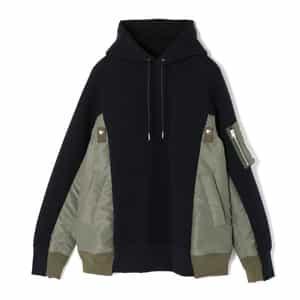 SACAI＜サカイ＞ コンビネーション スウェットパーカー