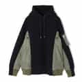 SACAI＜サカイ＞ コンビネーション スウェットパーカー