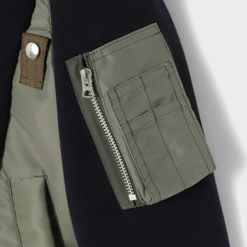 SACAI SACAI＜サカイ＞ コンビネーション スウェットパーカー NAVY