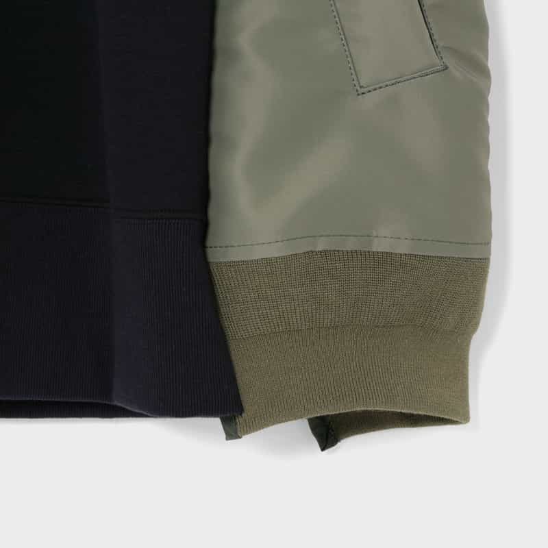 SACAI SACAI＜サカイ＞ コンビネーション スウェットパーカー NAVY