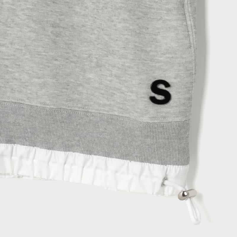 SACAI SACAI＜サカイ＞ スウェットプルオーバー LIGHT GRAY