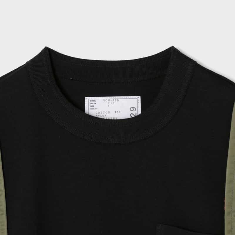 SACAI SACAI＜サカイ＞ コンビネーションTシャツ NAVY