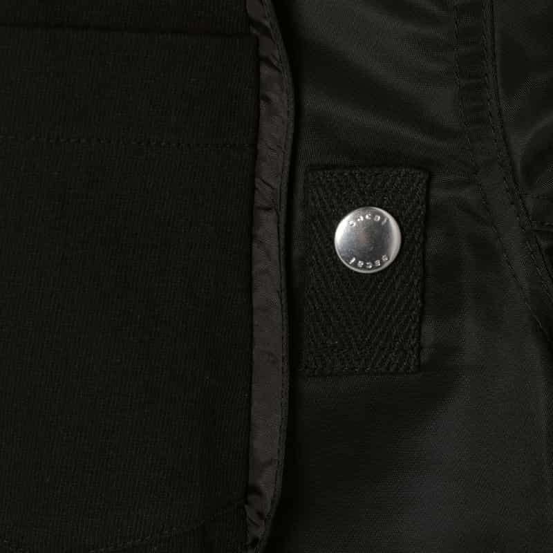 SACAI SACAI＜サカイ＞ コンビネーションTシャツ BLACK