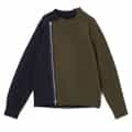 SACAI＜サカイ＞ コンビネーションジップアップスウェットプルオーバー