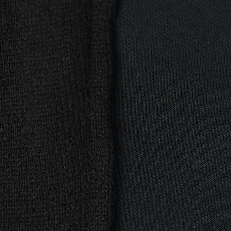 SACAI SACAI＜サカイ＞ コンビネーションジップアップスウェットプルオーバー BLACK