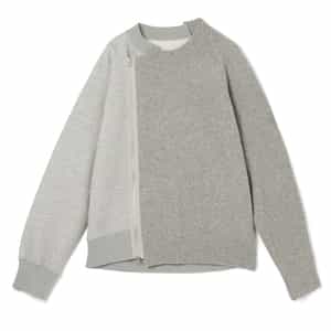 SACAI＜サカイ＞ コンビネーションジップアップスウェットプルオーバー