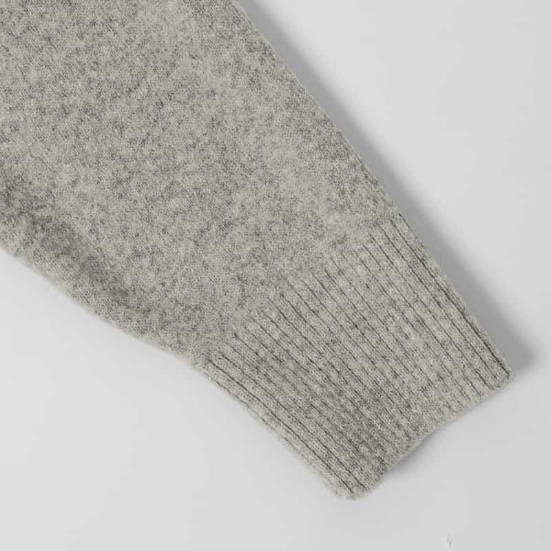 SACAI SACAI＜サカイ＞ コンビネーションジップアップスウェットプルオーバー LIGHT GRAY