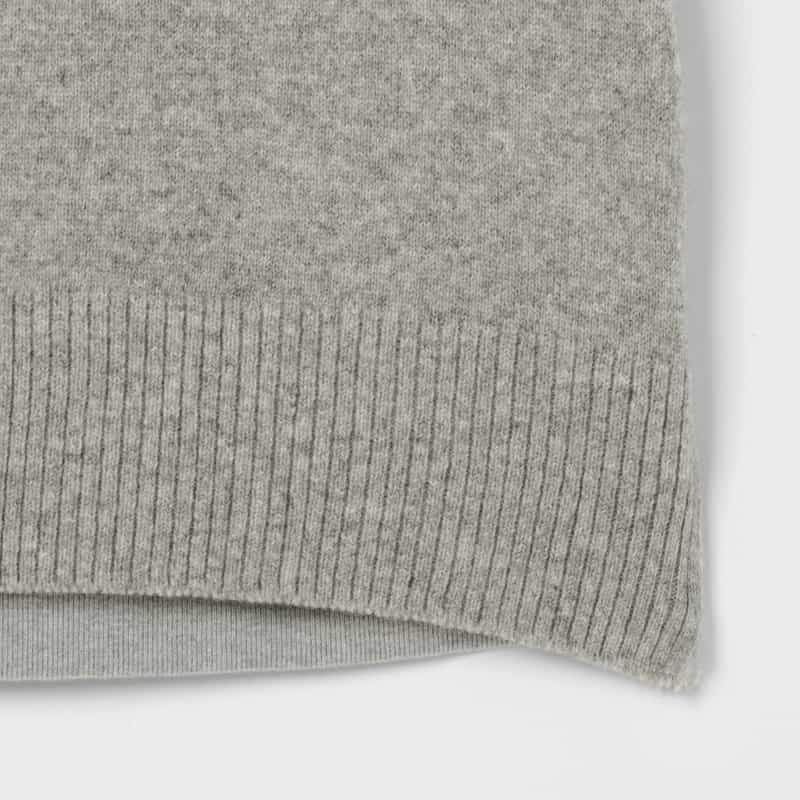 SACAI SACAI＜サカイ＞ コンビネーションジップアップスウェットプルオーバー LIGHT GRAY