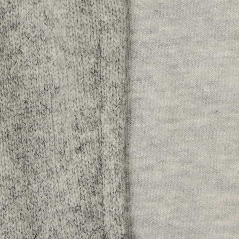 SACAI SACAI＜サカイ＞ コンビネーションジップアップスウェットプルオーバー LIGHT GRAY