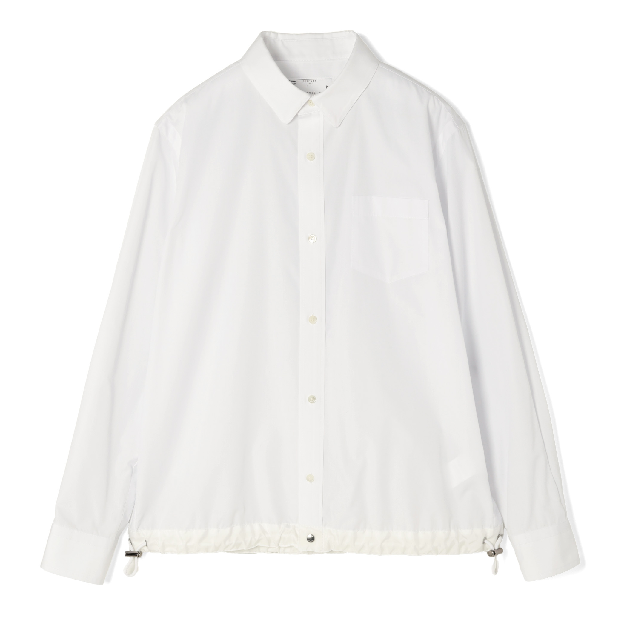 SACAI＜サカイ＞ ドローコード付きポプリンシャツ