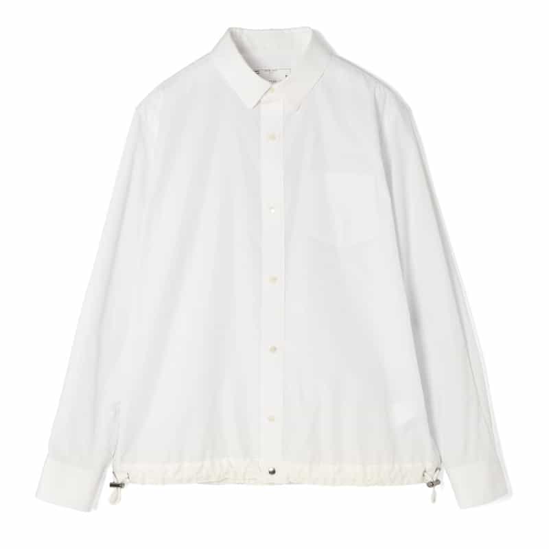 SACAI＜サカイ＞ ドローコード付きポプリンシャツ