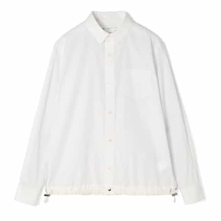 SACAI＜サカイ＞ ドローコード付きポプリンシャツ