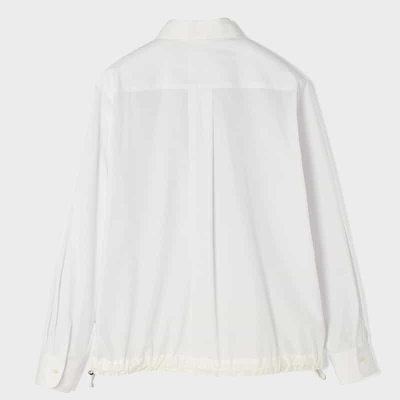 SACAI SACAI＜サカイ＞ ドローコード付きポプリンシャツ WHITE
