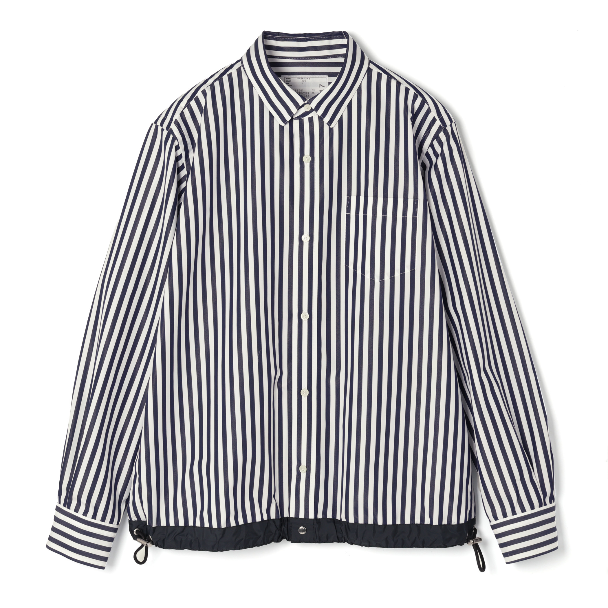 SACAI＜サカイ＞ ドローコード付きポプリンシャツ