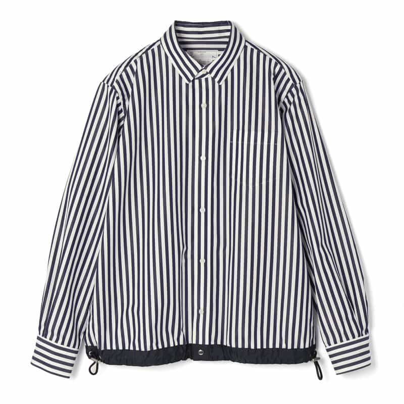 SACAI＜サカイ＞ ドローコード付きポプリンシャツ