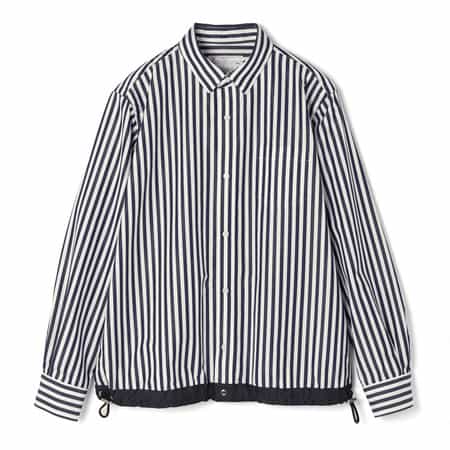 SACAI＜サカイ＞ ドローコード付きポプリンシャツ
