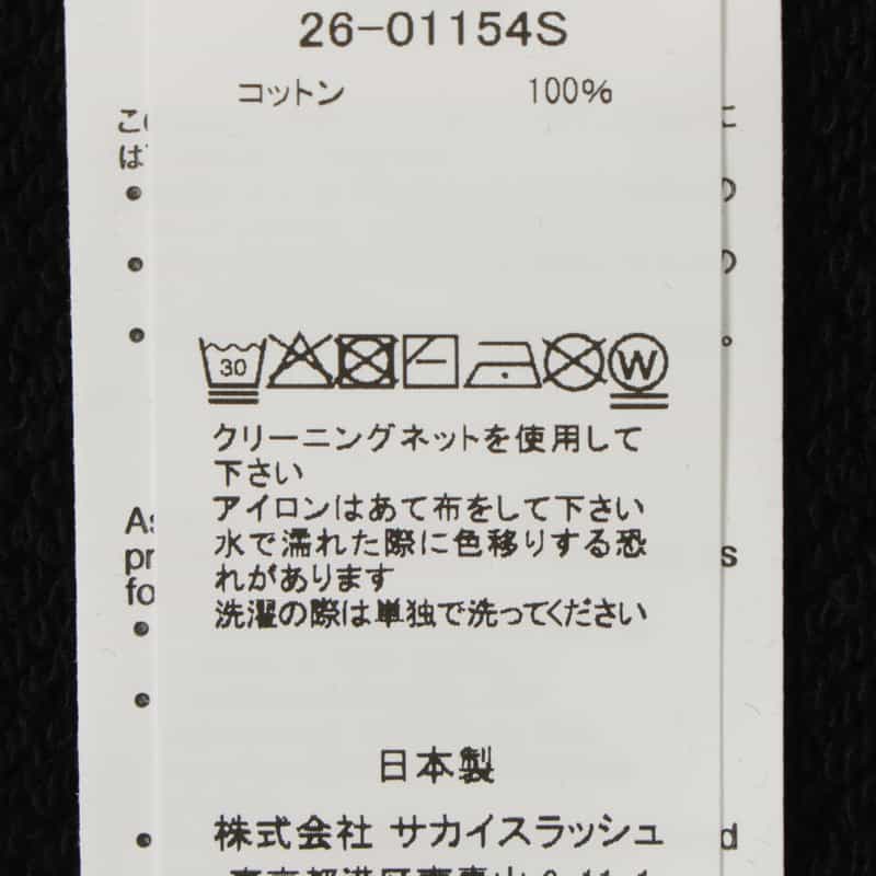 SACAI SACAI＜サカイ＞ グラフィックスウェットフーディ BLACK