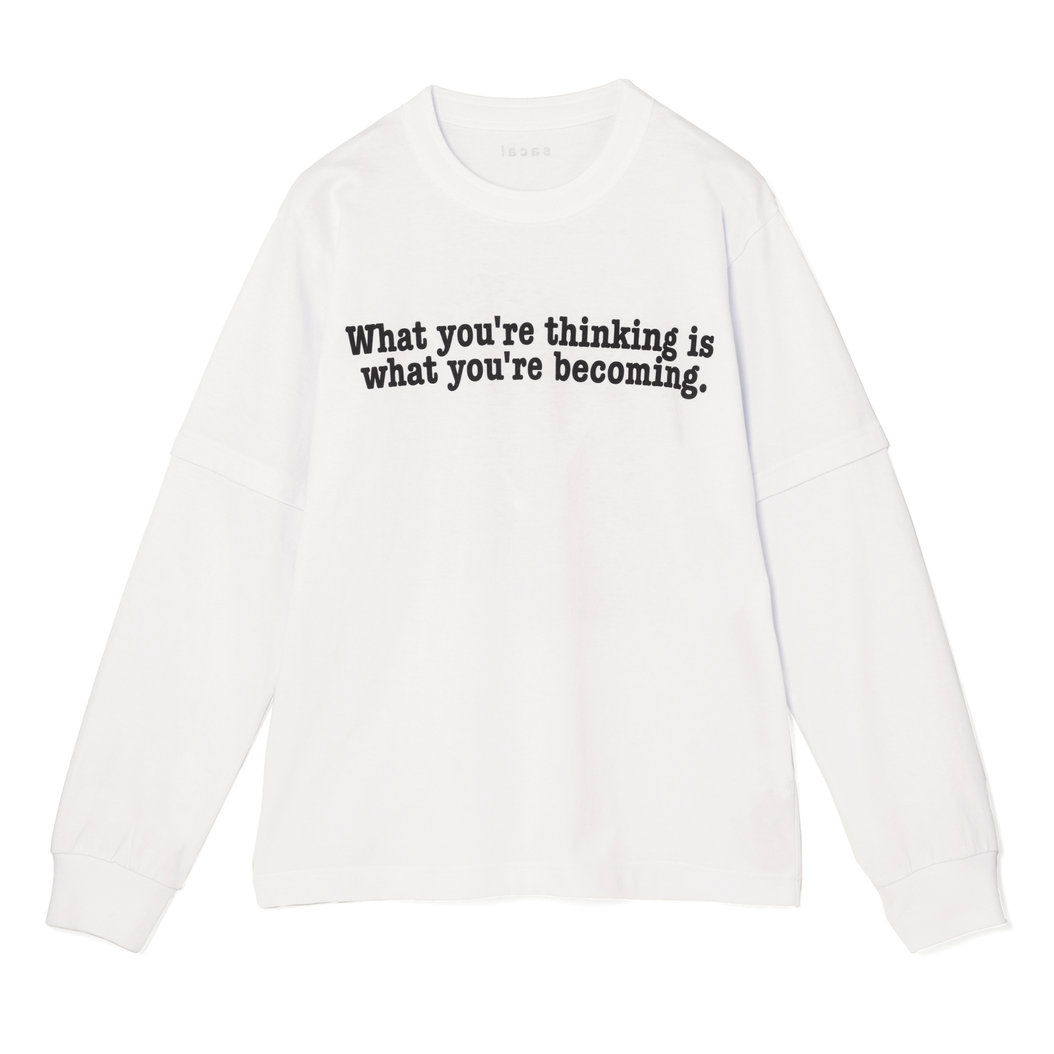 SACAI＜サカイ＞ グラフィックロングスリーブカットソー