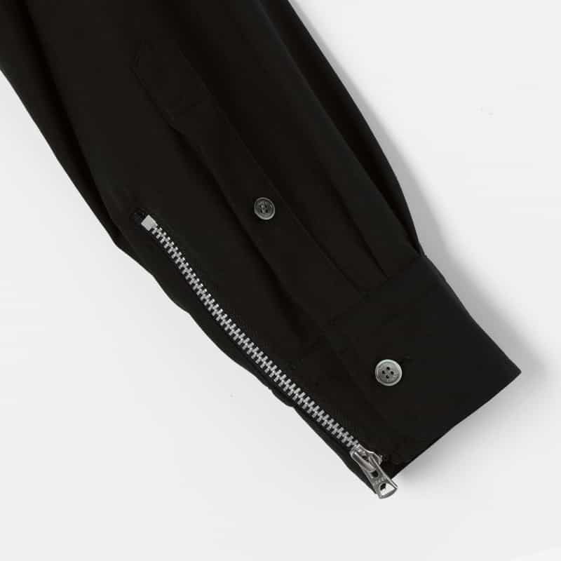 SACAI SACAI＜サカイ＞ スーチング素材ブルゾン BLACK