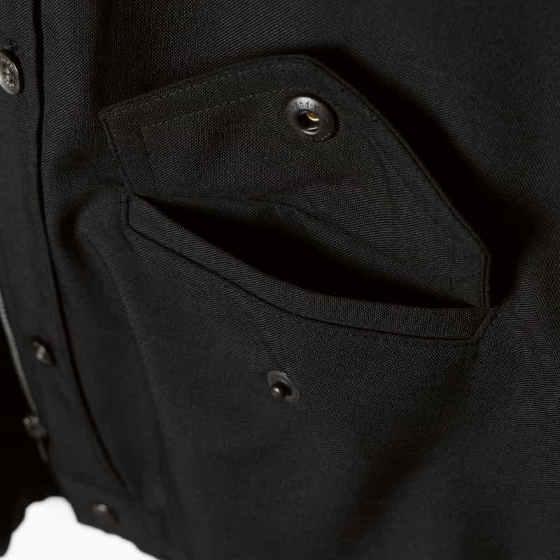 SACAI SACAI＜サカイ＞ スーチング素材ブルゾン BLACK