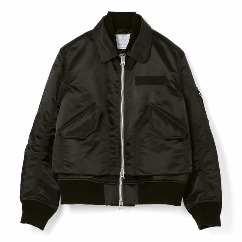 SACAI SACAI＜サカイ＞ コンビネーションフライトジャケット BLACK