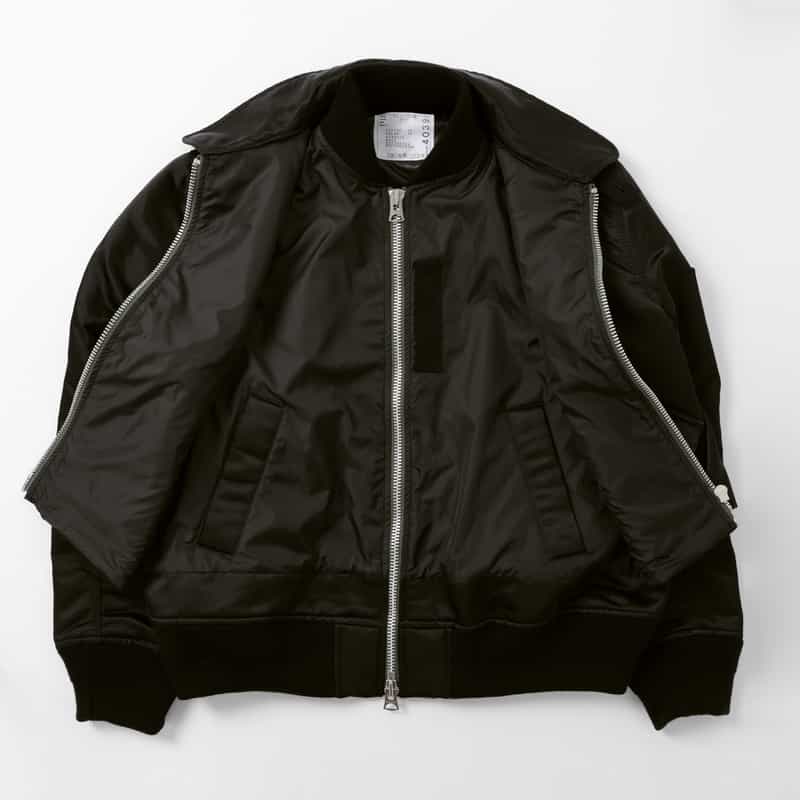 SACAI SACAI＜サカイ＞ コンビネーションフライトジャケット BLACK