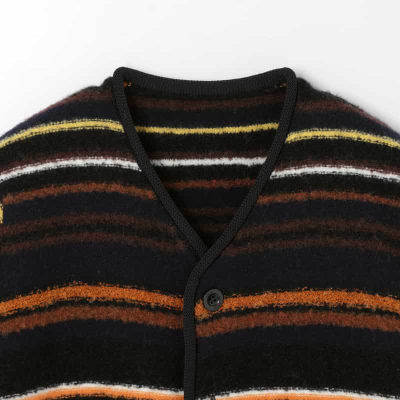 SACAI SACAI＜サカイ＞ ボーダー柄ニットカーディガン MULTI COLOR